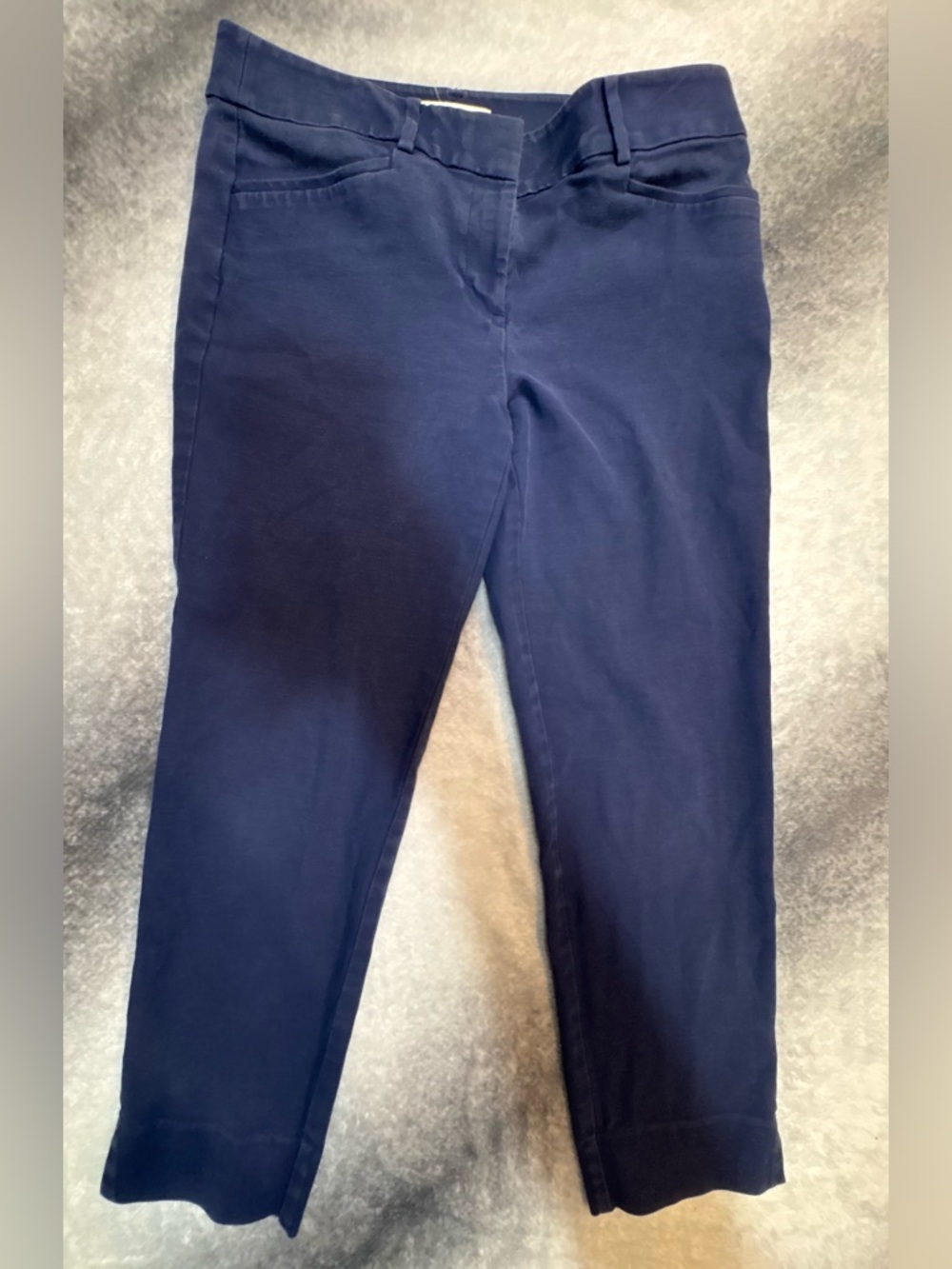 (A6) LOFT Marisa The Riviera Pants Navy Blue 6T Tall Ankle‎ Dress Work Career